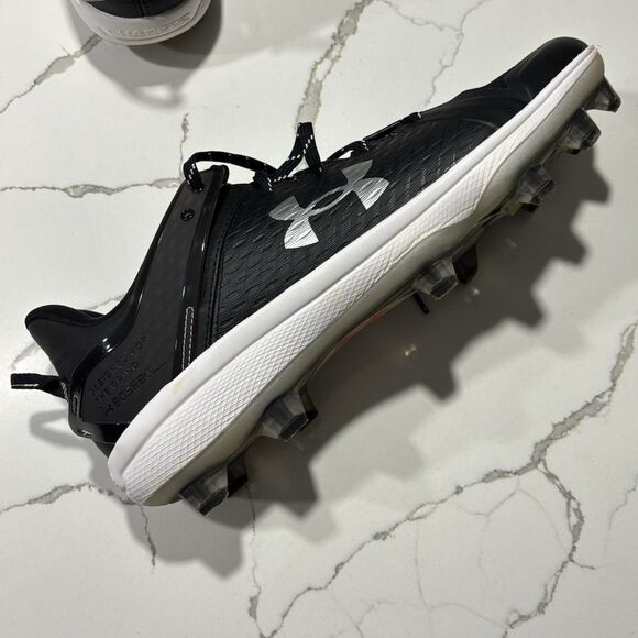Under Armour Men’s Yard Low MT TPU Baseball Cleats Black Lace Up Size 13 - Picture 9 of 15